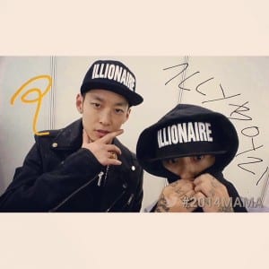 The Quiett and Dok2 at the Mnet Asian Music Awards 2014