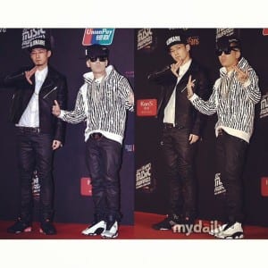The Quiett and Dok2 at the Mnet Asian Music Awards