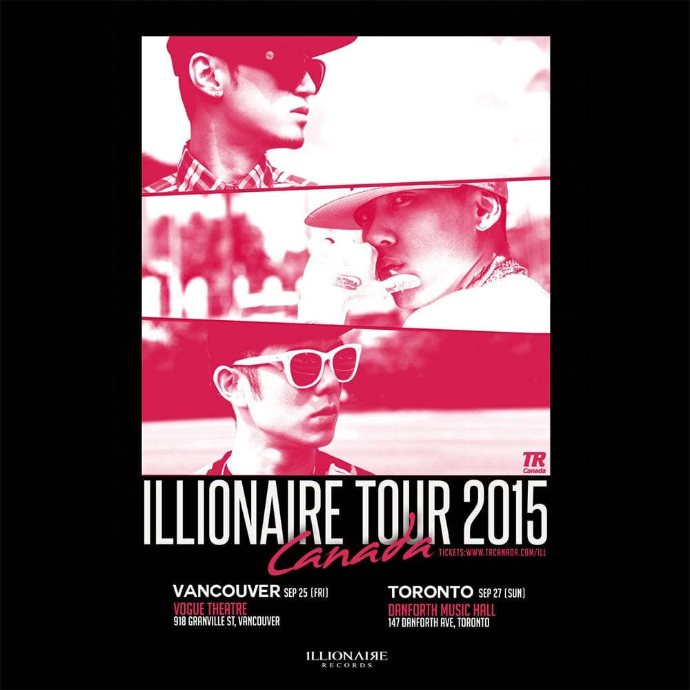 Illionaire Tour Canada 2015 poster