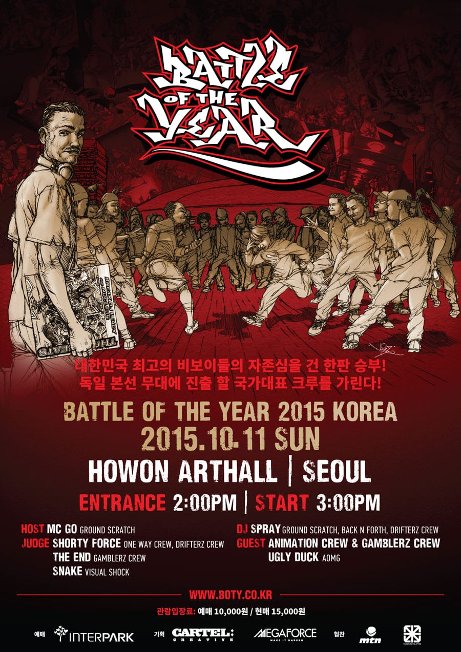 Battle of the Year 2015 Korea poster