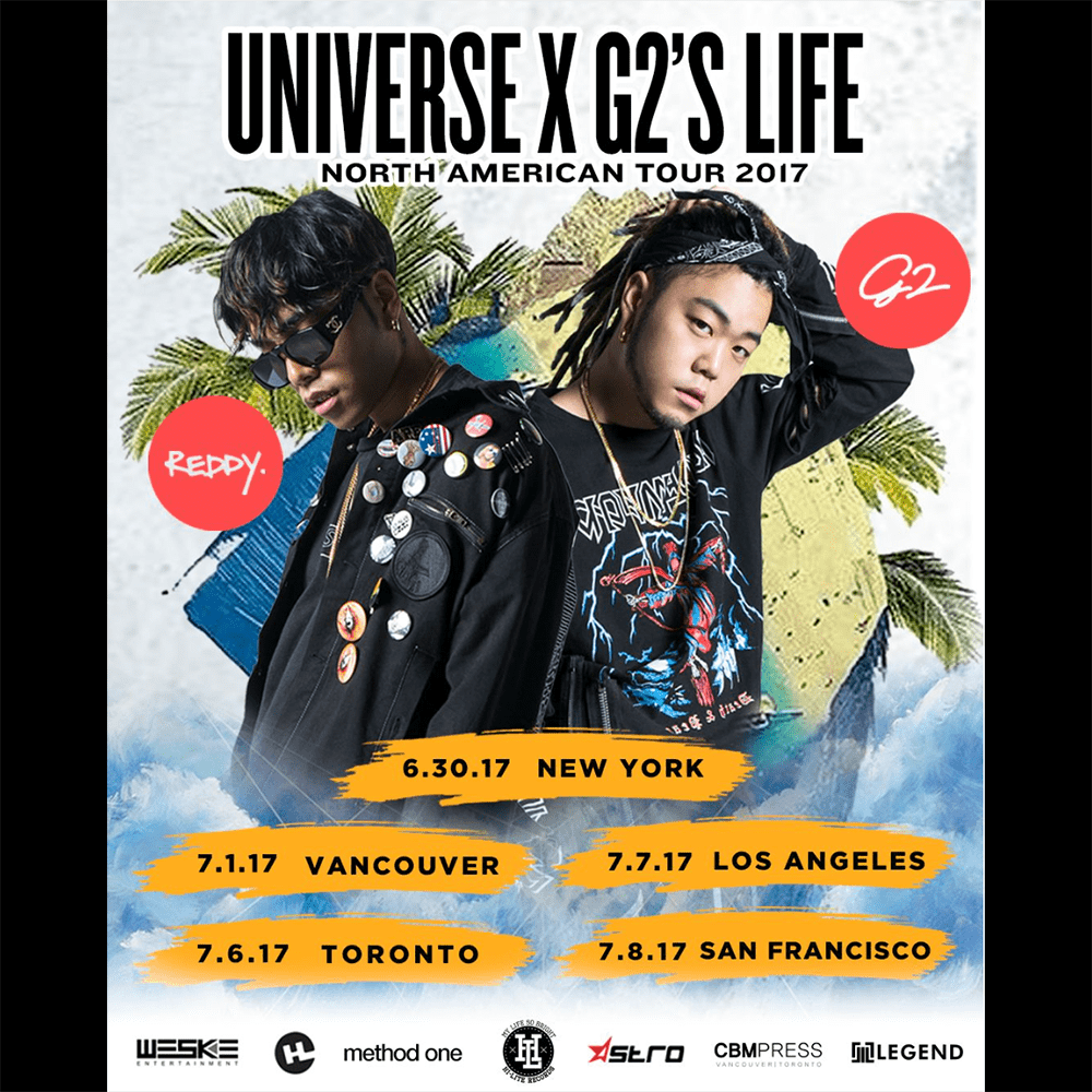 Universe X G2's Life tour poster