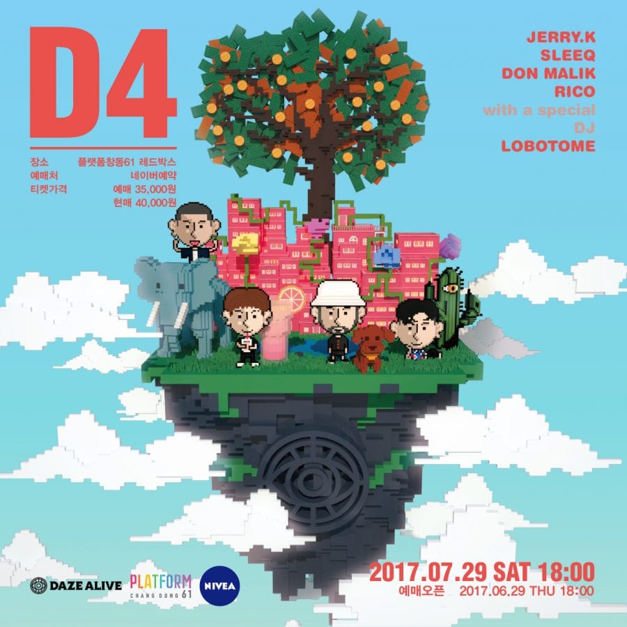 daze alive - D4 concert poster