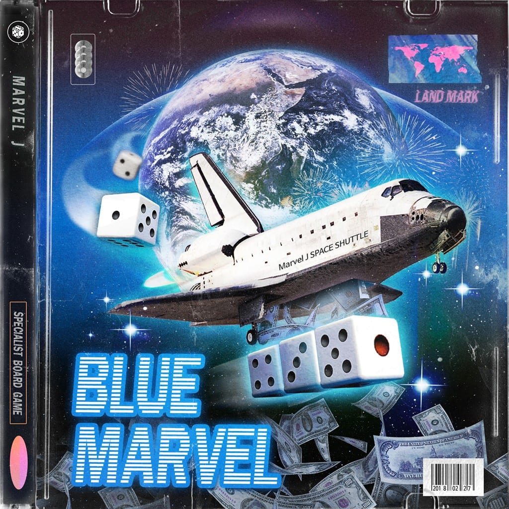 Marvel.J - BLUE MARVEL (album cover)