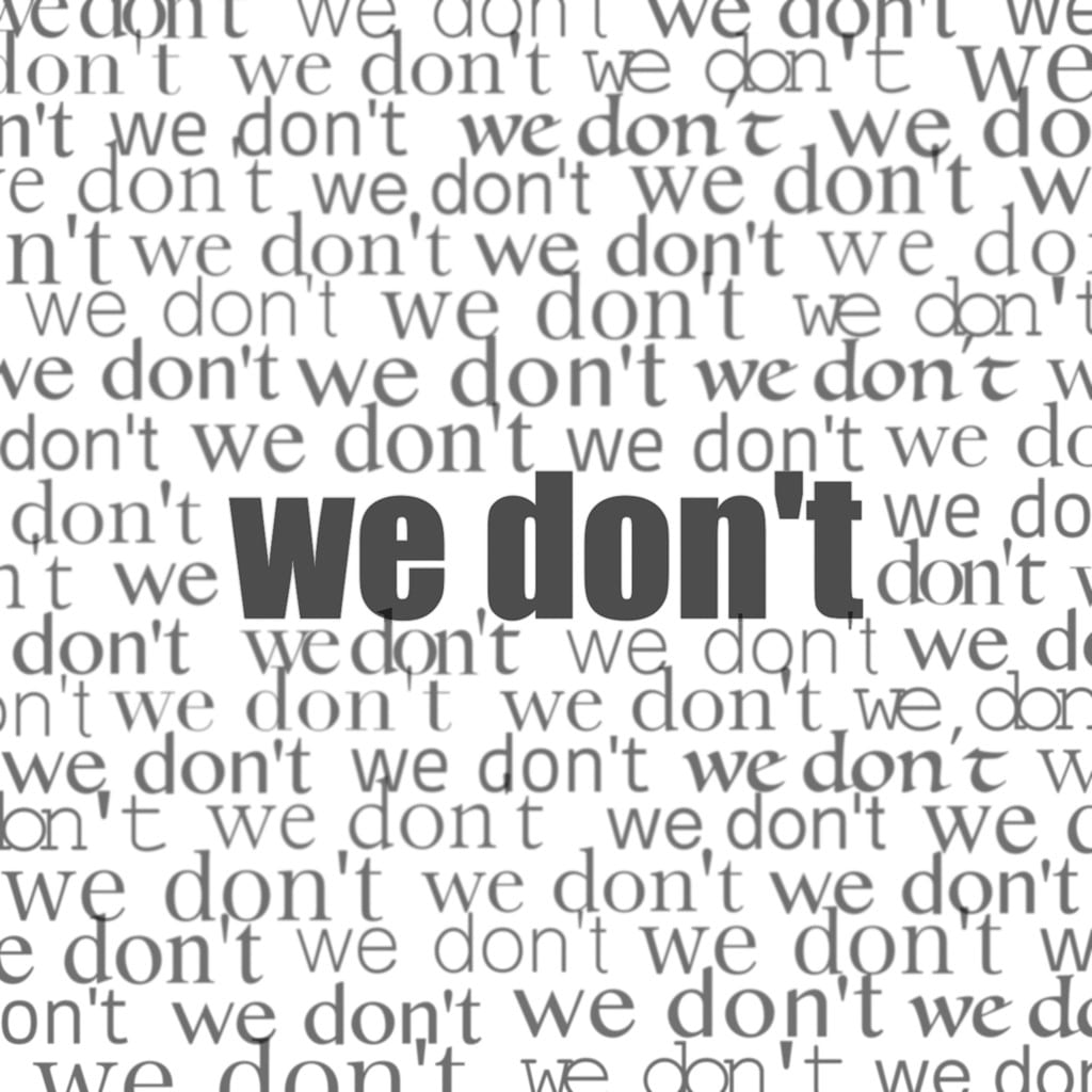 Nieah - We Don't (cover art)