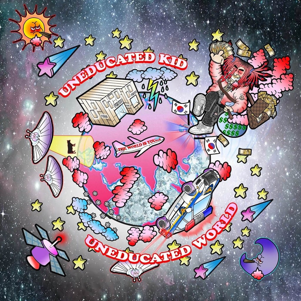 Uneducated Kid - UNEDUCATED WORLD (album cover)