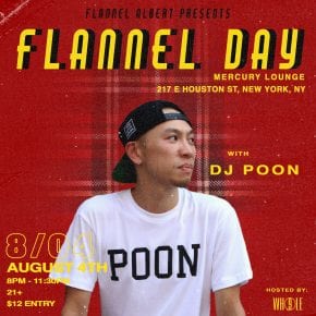 DJ Poon for FLANNEL DAY 2018 (poster)
