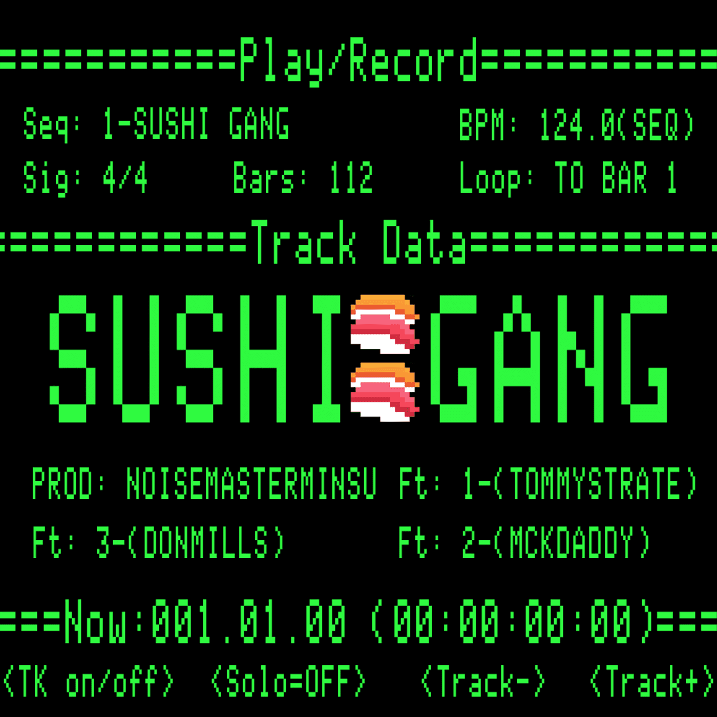 Noisemasterminsu - Sushi Gang (cover art)