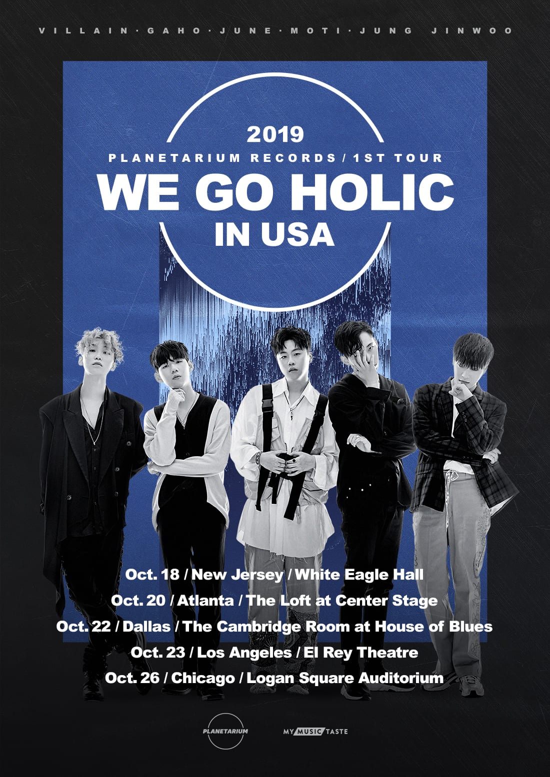 2019 PLANETARIUM RECORDS 1ST TOUR "WE GO HOLIC" IN USA (poster)