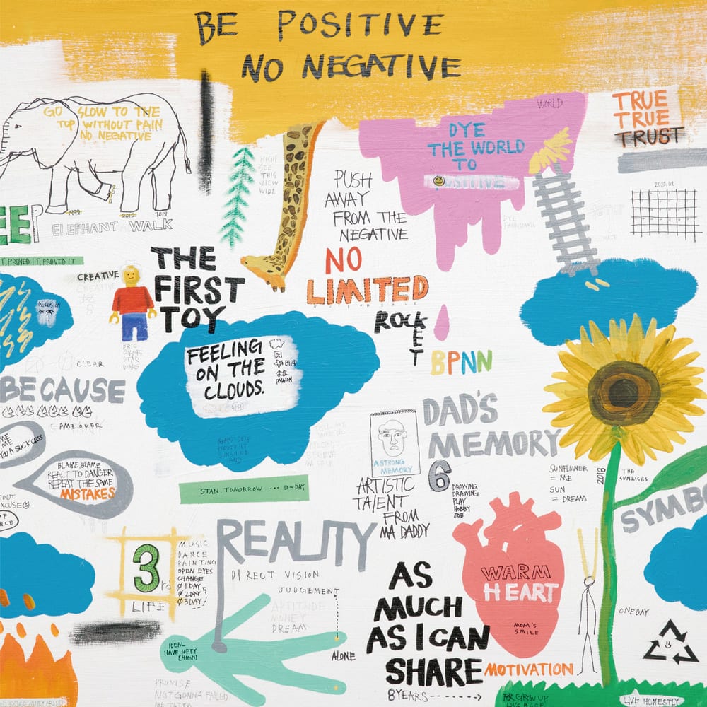 feeldog - Dye the world to positive (cover art)