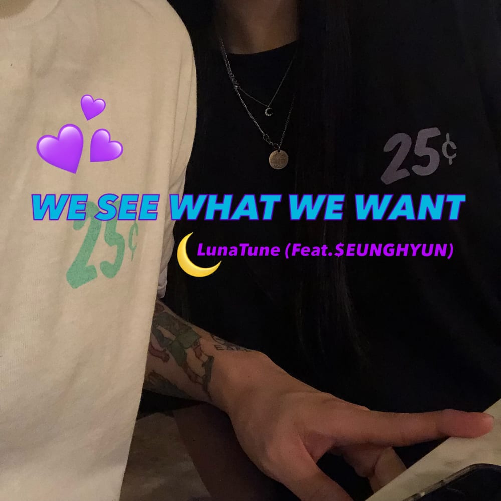 Luna Tune - WE SEE WHAT WE WANT (cover art)