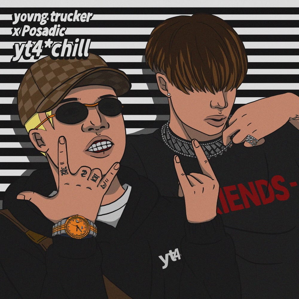 yovng trucker, Posadic - yt4*chill (album cover)