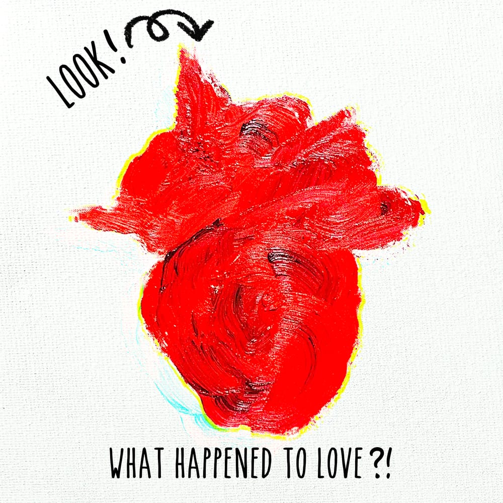 San E - Look! What happened to love?! (album cover)